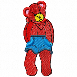 Teddy Embroidery Design 4